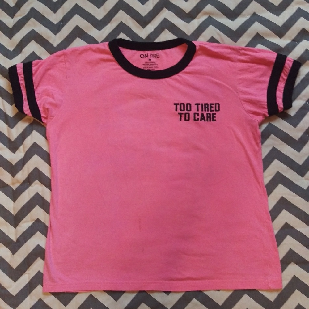 😴Too Tired to Care tee